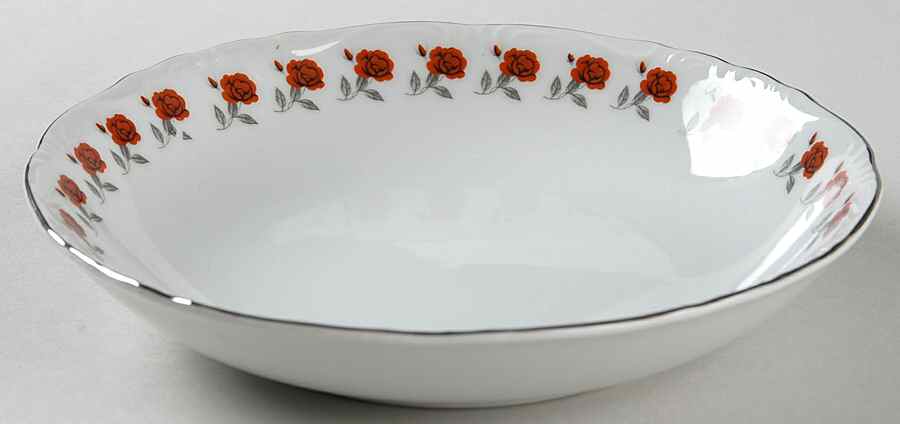Rose Garland Coupe Soup Bowl by Norleans-1