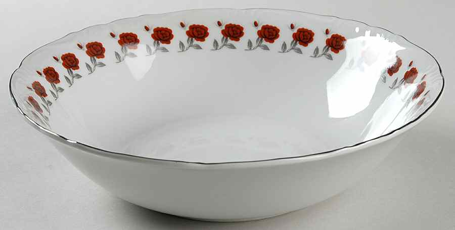 Rose Garland 9" Round Vegetable Bowl by Norleans-1