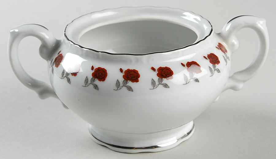 Rose Garland Sugar Bowl No Lid by Norleans-1