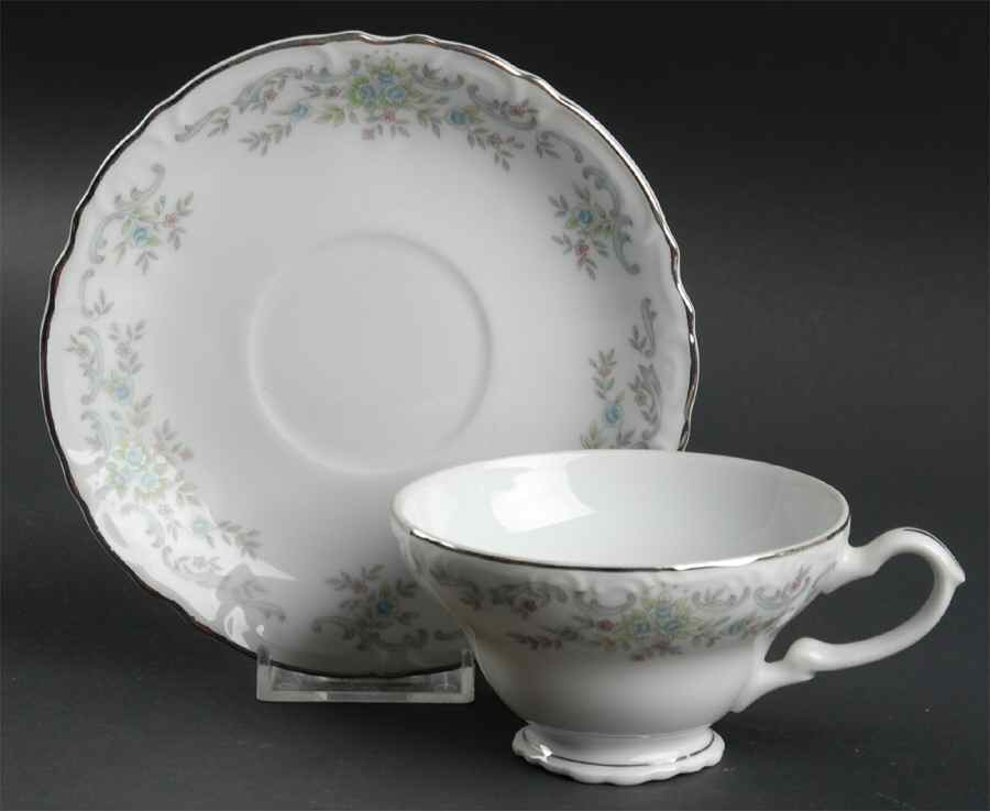 Rosonata Footed Cup & Saucer Set by Norleans-1