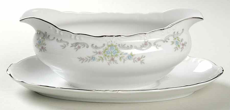 Rosonata Gravy Boat with Attached Underplate by Norleans-1