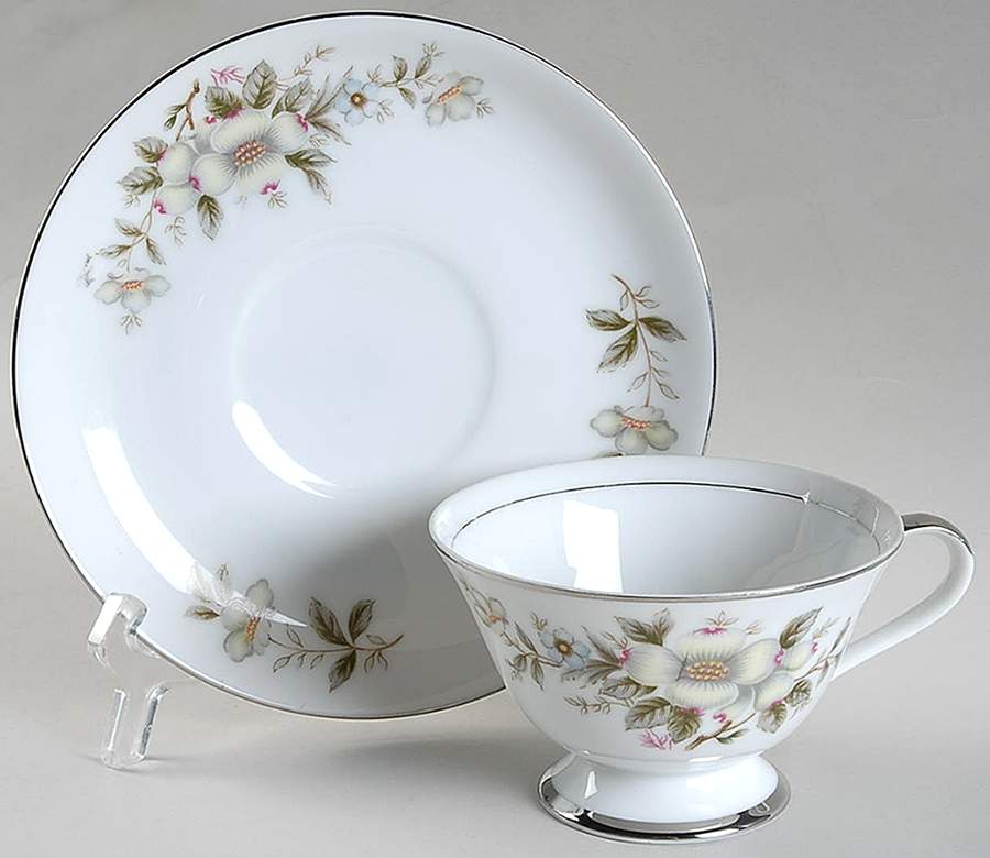 Shenandoah Footed Cup & Saucer Set by Norleans-1
