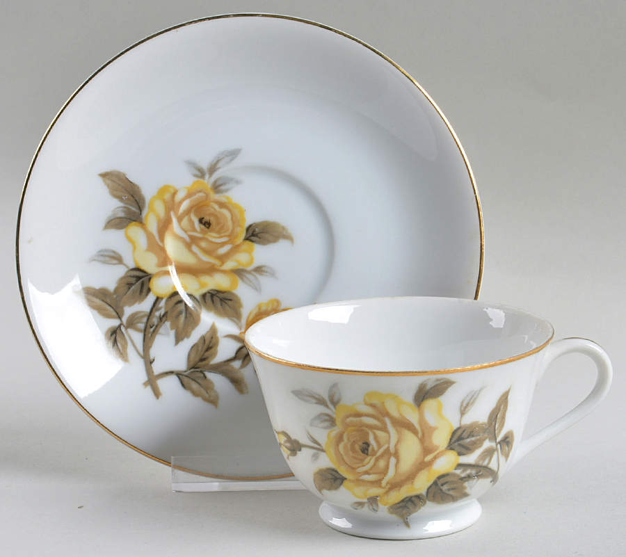 Talisman Footed Cup & Saucer Set by Norleans-1