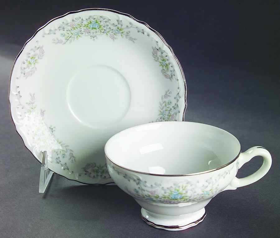 Theresa Footed Cup & Saucer Set by Norleans-1