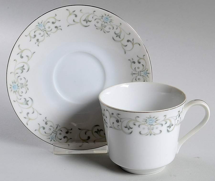Versailles Flat Cup & Saucer Set by Norleans-1