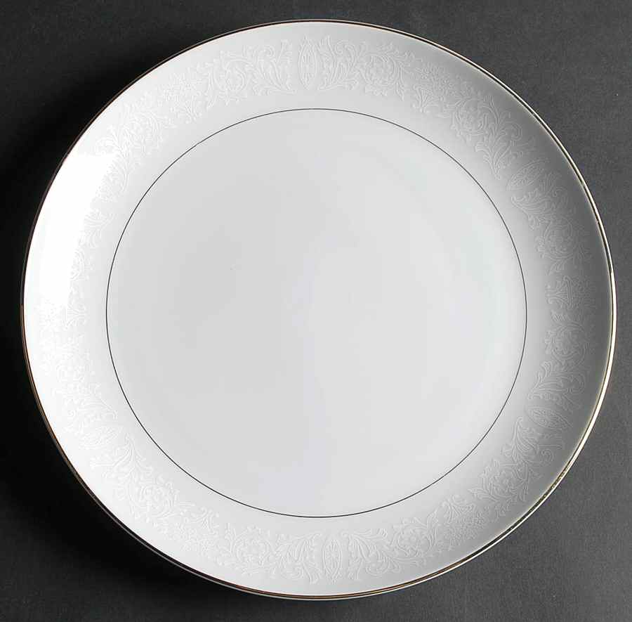 White Lace 12" Chop Plate (Round Platter) by Norleans-1