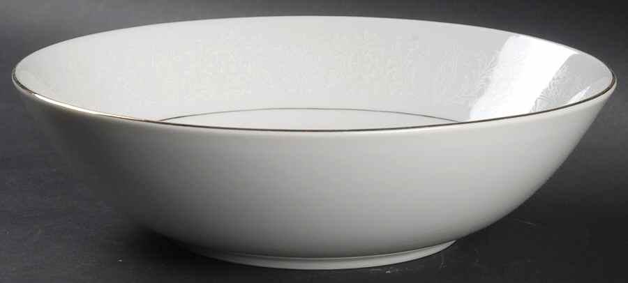 White Lace 9" Round Vegetable Bowl by Norleans-1