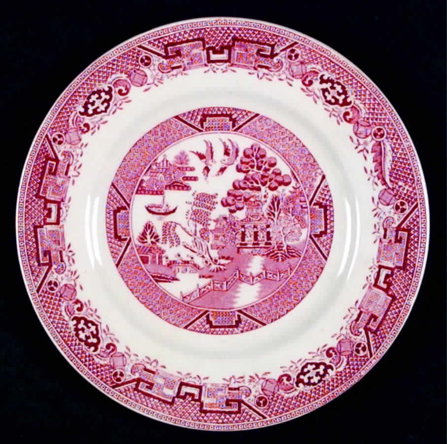Willow Pink Salad Plate by North Stafforsdhire-1