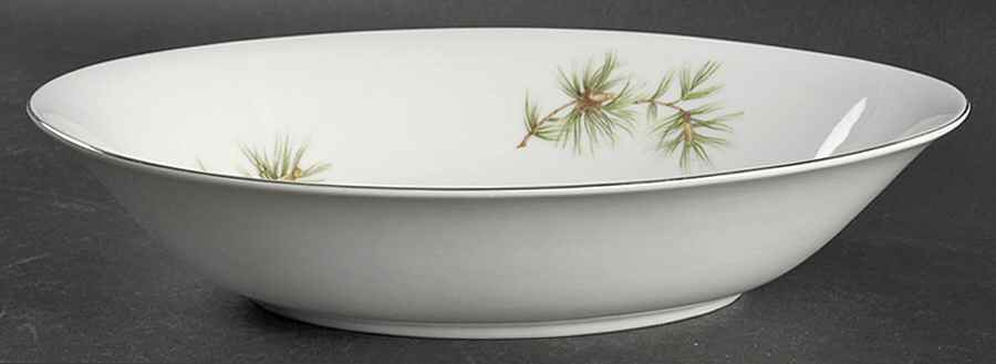 Cascade Pine 10" Oval Vegetable Bowl by Norcrest-1