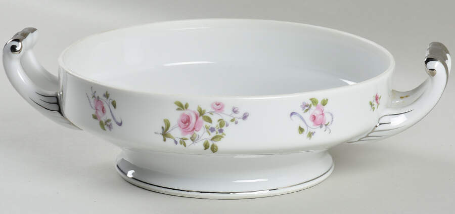 Chelsea Rose Round Vegetable No Lid by Norcrest-1