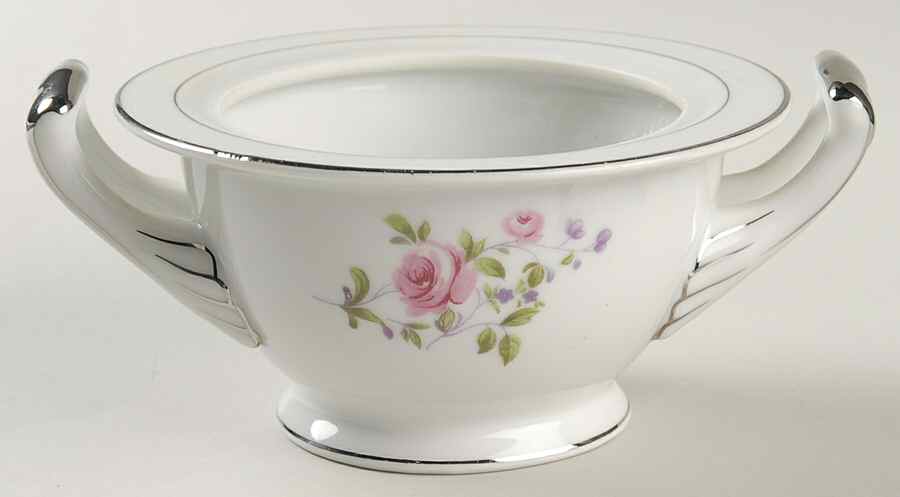 Chelsea Rose Sugar Bowl No Lid by Norcrest-1