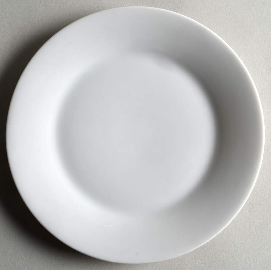 Continental White Salad Plate by Norcrest-1