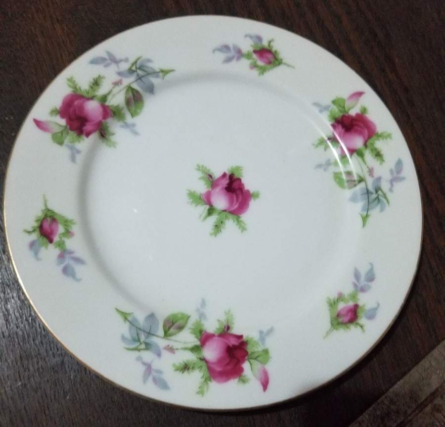 Dresden Rose Bread & Butter Plate by Norcrest-1