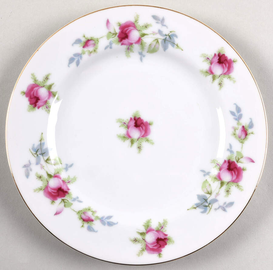 Dresden Rose Salad Plate by Norcrest-1