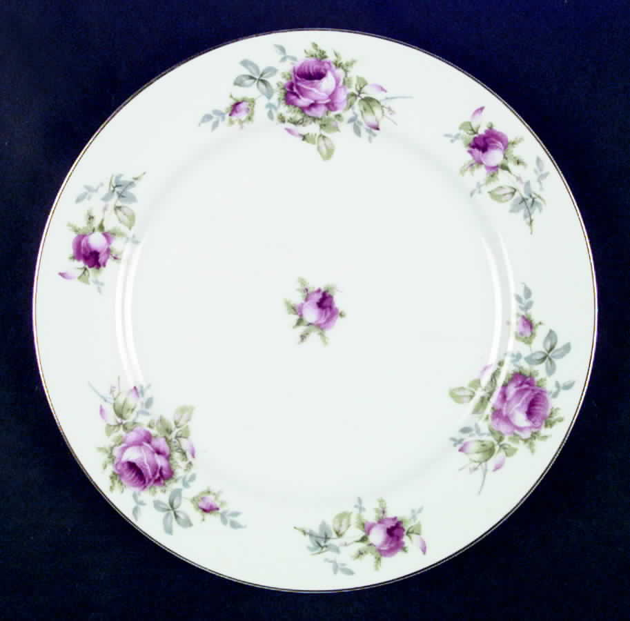 Dresden Rose Dinner Plate by Norcrest-1
