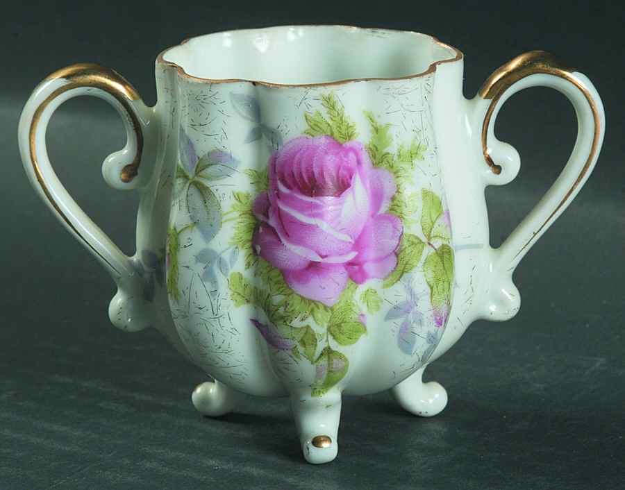Dresden Rose Mini Open Sugar Bowl by Norcrest-1