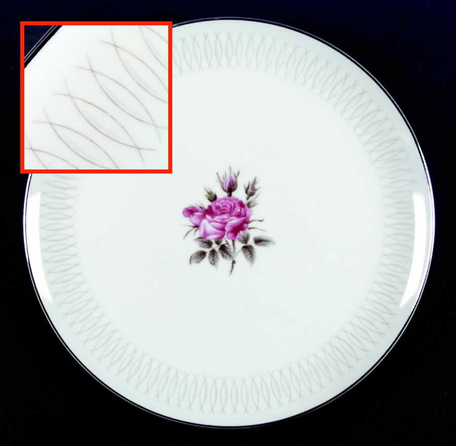 Embassy Rose Dinner Plate by Norcrest-1