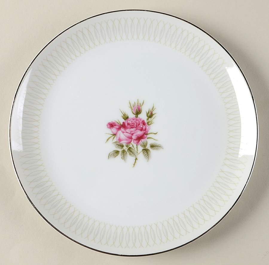 Embassy Rose Salad Plate by Norcrest-1