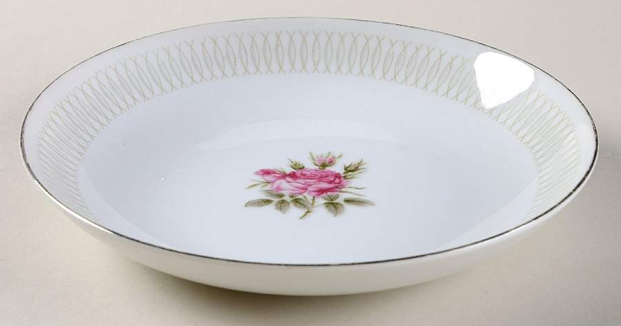 Embassy Rose Coupe Soup Bowl by Norcrest-1