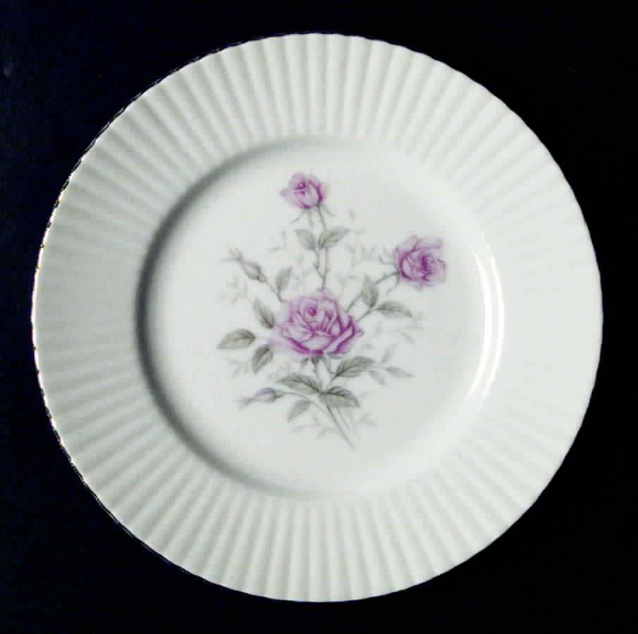 Lyric Rose Salad Plate by Norcrest-1