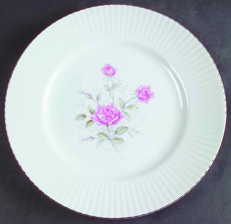 Lyric Rose Dinner Plate by Norcrest-1