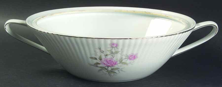 Lyric Rose Round Vegetable No Lid by Norcrest-1