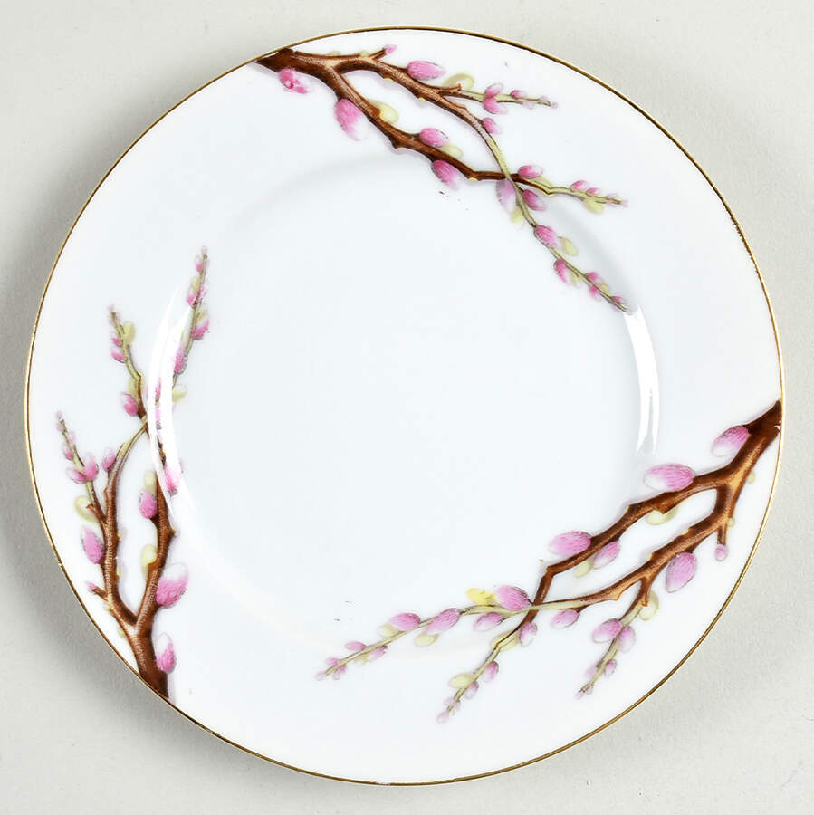 Pussy Willow Bread & Butter Plate by Norcrest-1