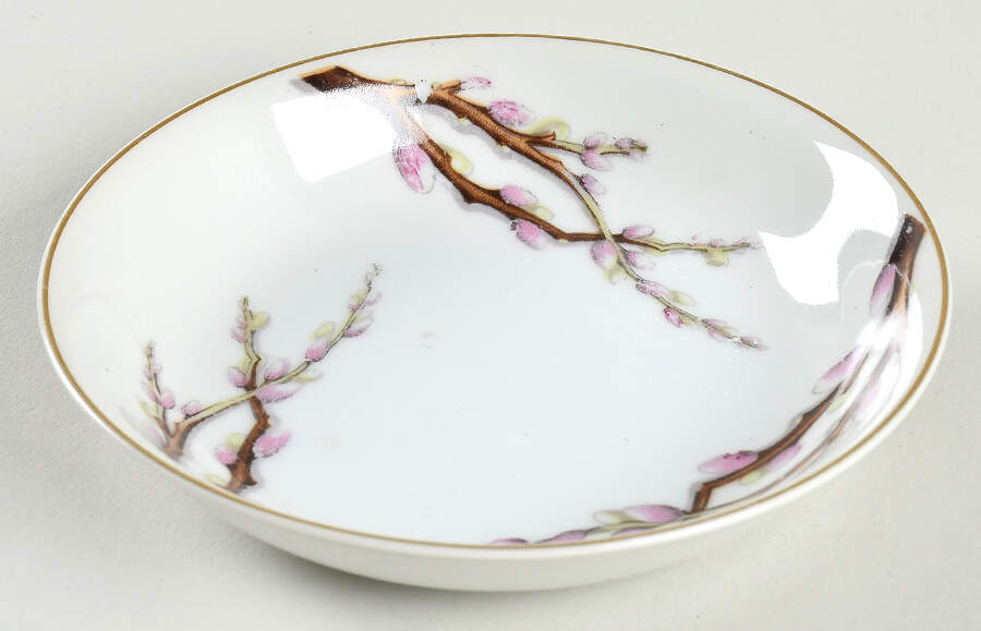 Pussy Willow Fruit/Dessert (Sauce) Bowl by Norcrest-1