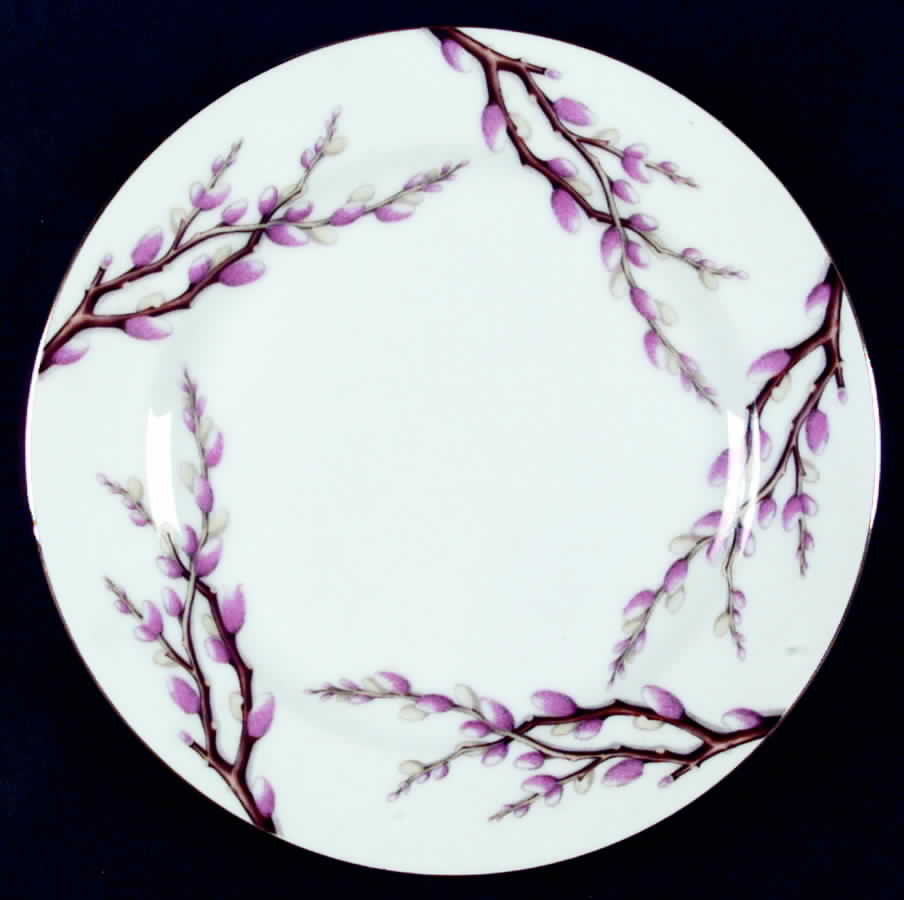 Pussy Willow Dinner Plate by Norcrest-1