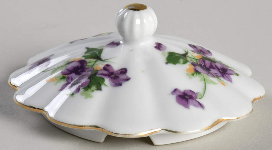 Sweet Violets Lid for Jam/Jelly by Norcrest-1