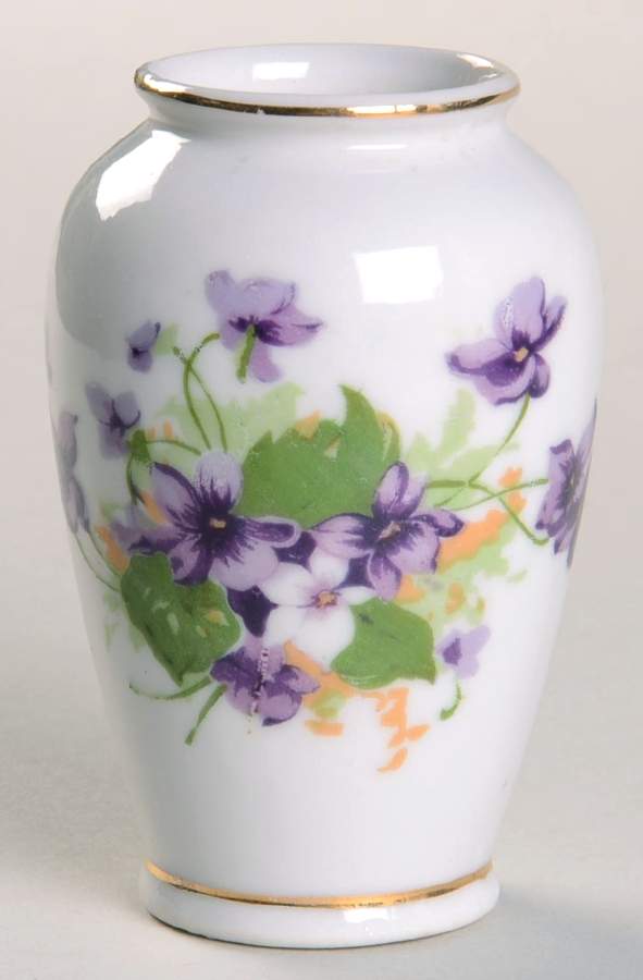 Sweet Violets 3" Bud Vase by Norcrest-1