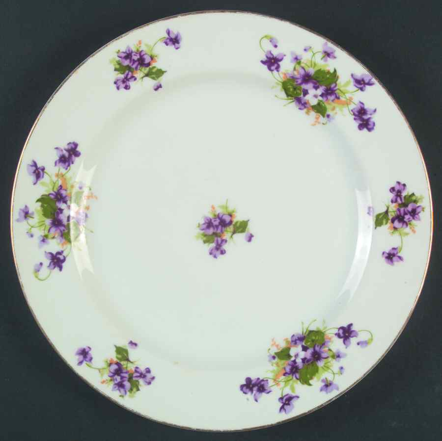 Sweet Violets Dinner Plate by Norcrest-1