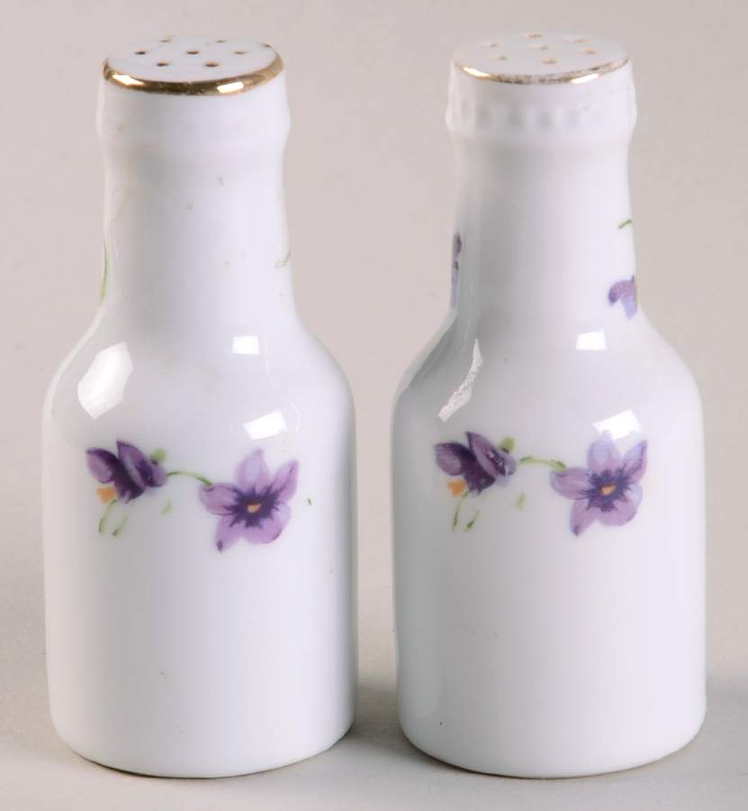 Sweet Violets Salt & Pepper Set by Norcrest-1