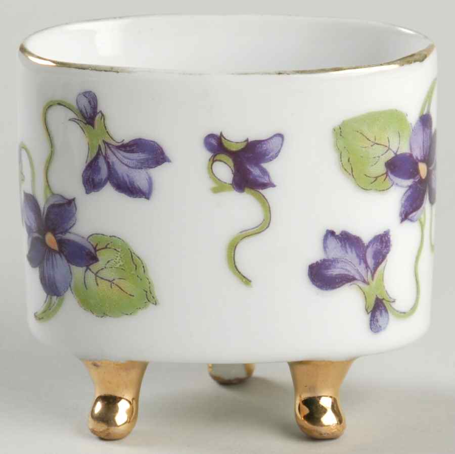 Sweet Violets Toothpick Holder by Norcrest-1