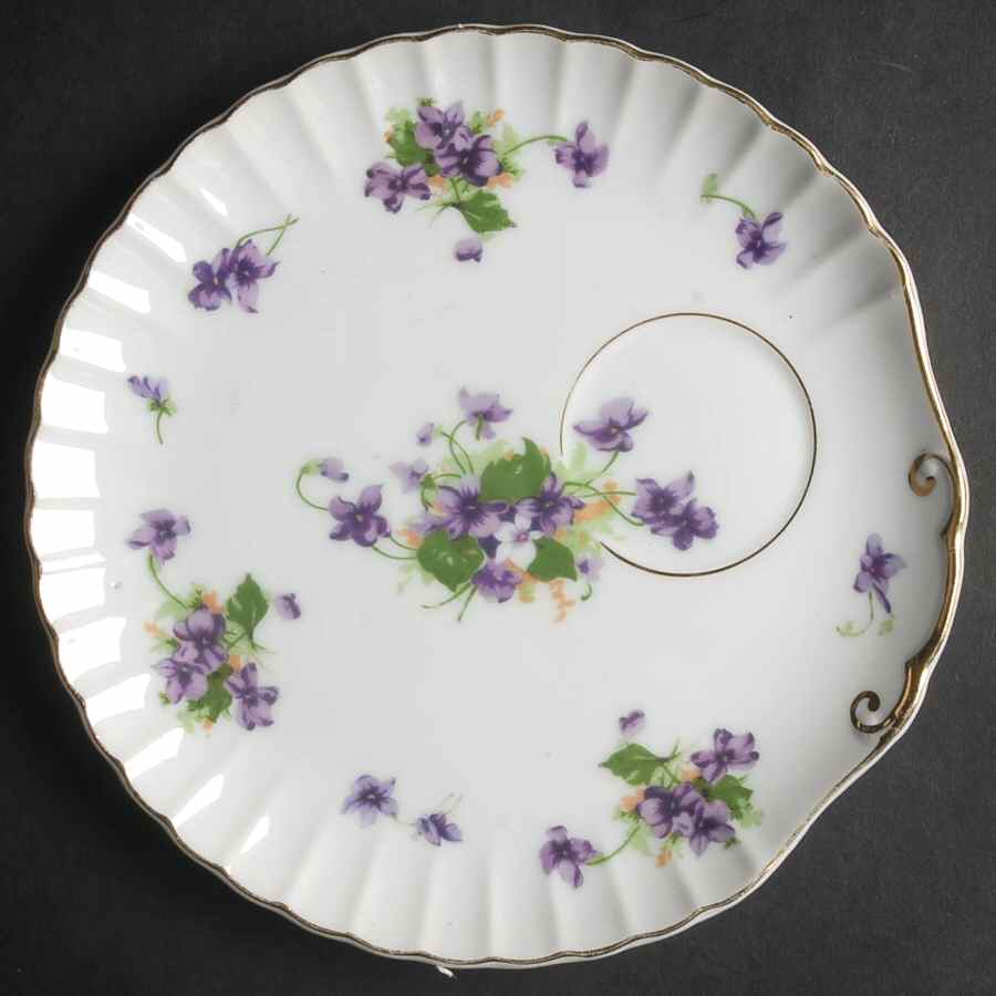 Sweet Violets Snack Plate by Norcrest-1
