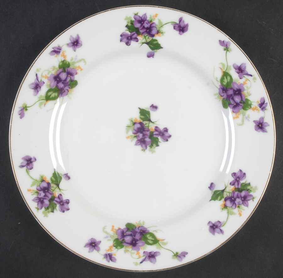 Sweet Violets Salad Plate by Norcrest-1