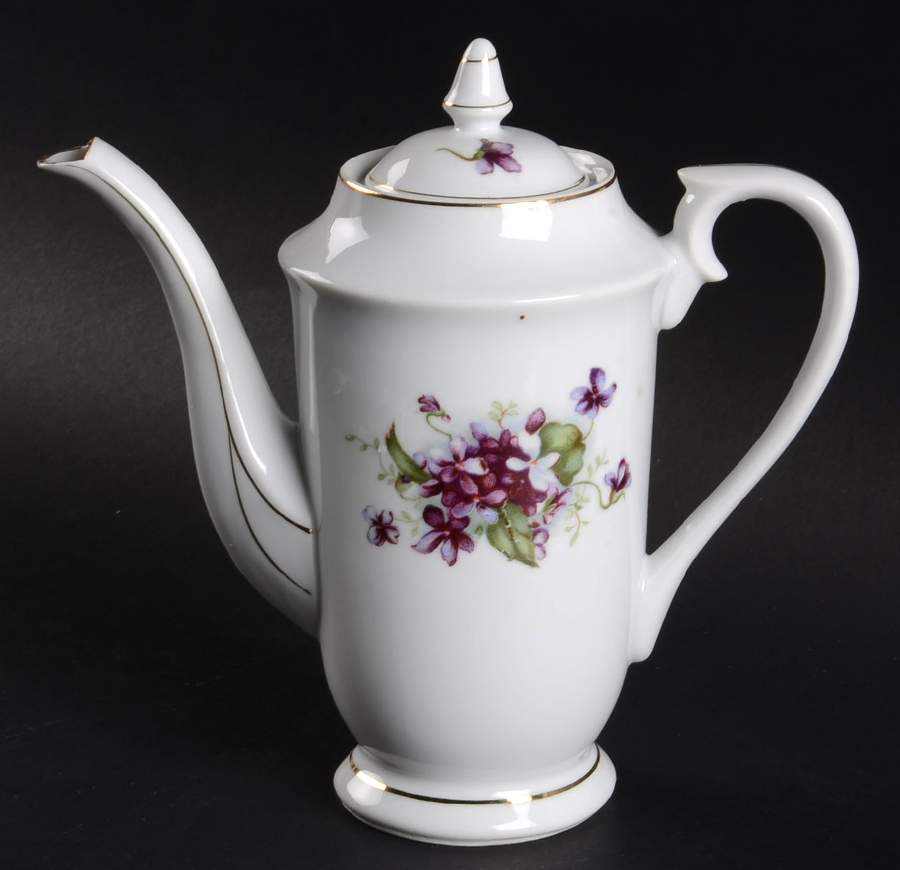 Sweet Violets Mini Coffee Pot & Lid by Norcrest-1