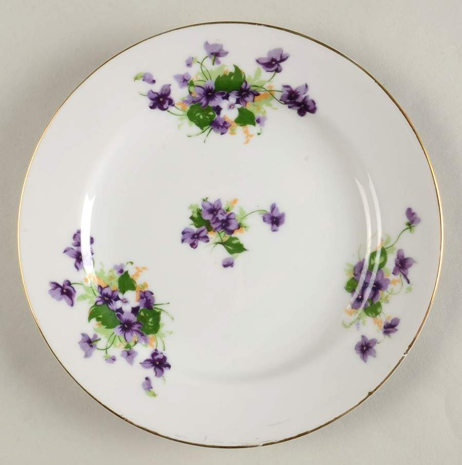 Sweet Violets Salad Plate by Norcrest-1