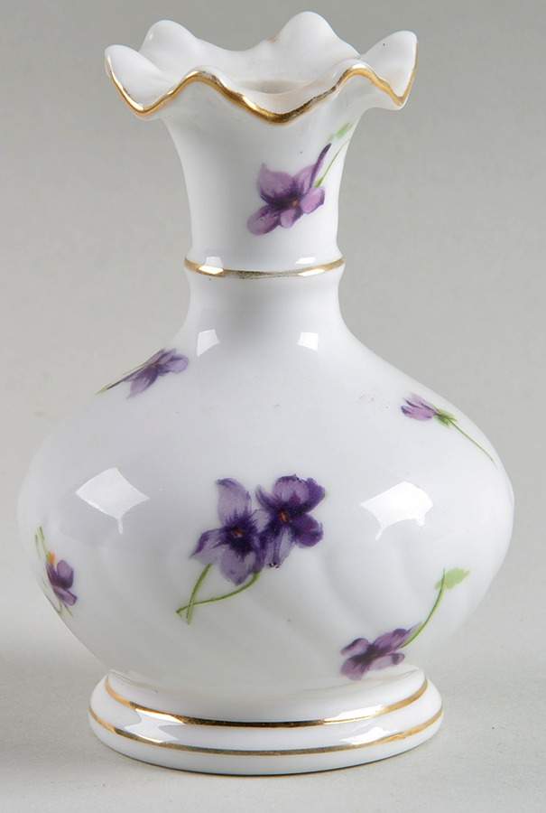 Sweet Violets 3" Bud Vase by Norcrest-1