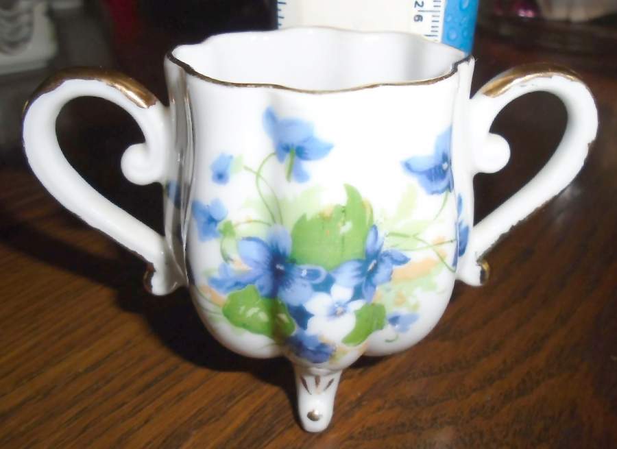 Sweet Violets Mini Open Sugar Bowl by Norcrest-1