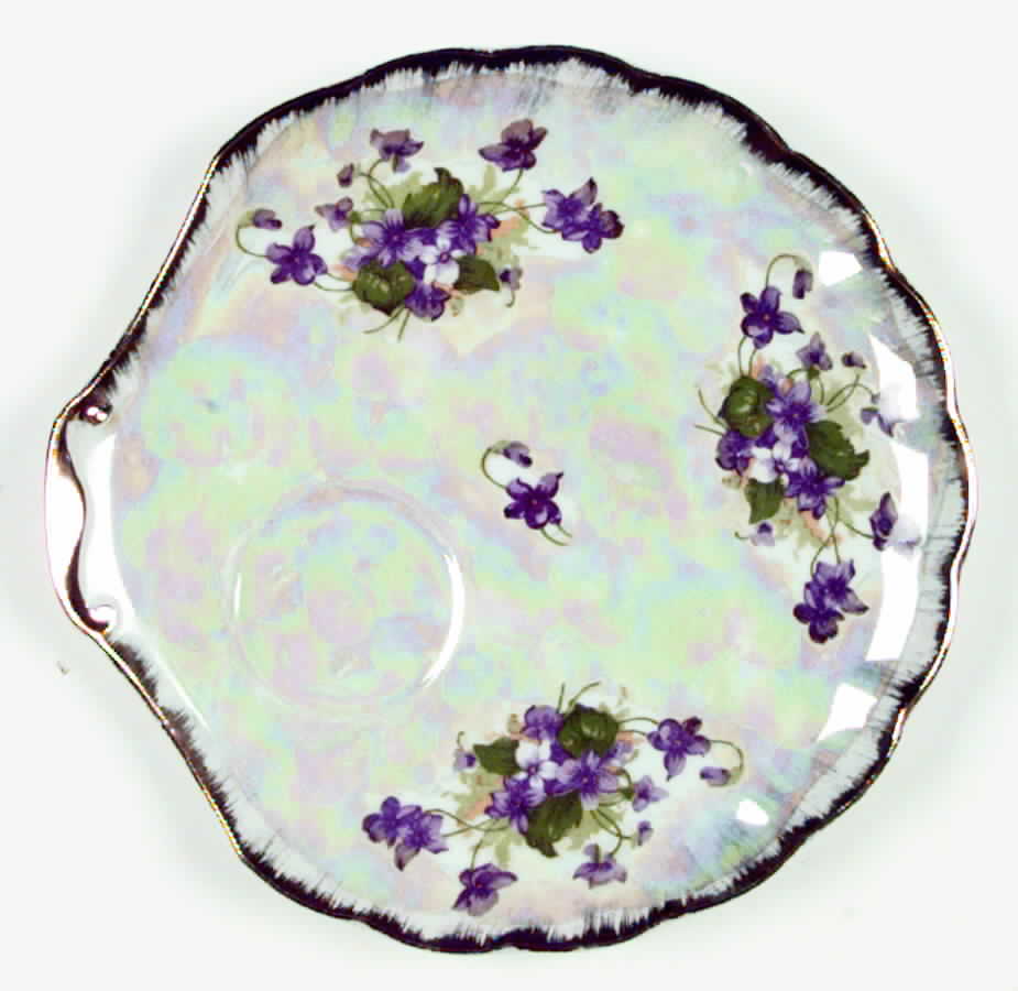 Sweet Violets Snack Plate by Norcrest-1