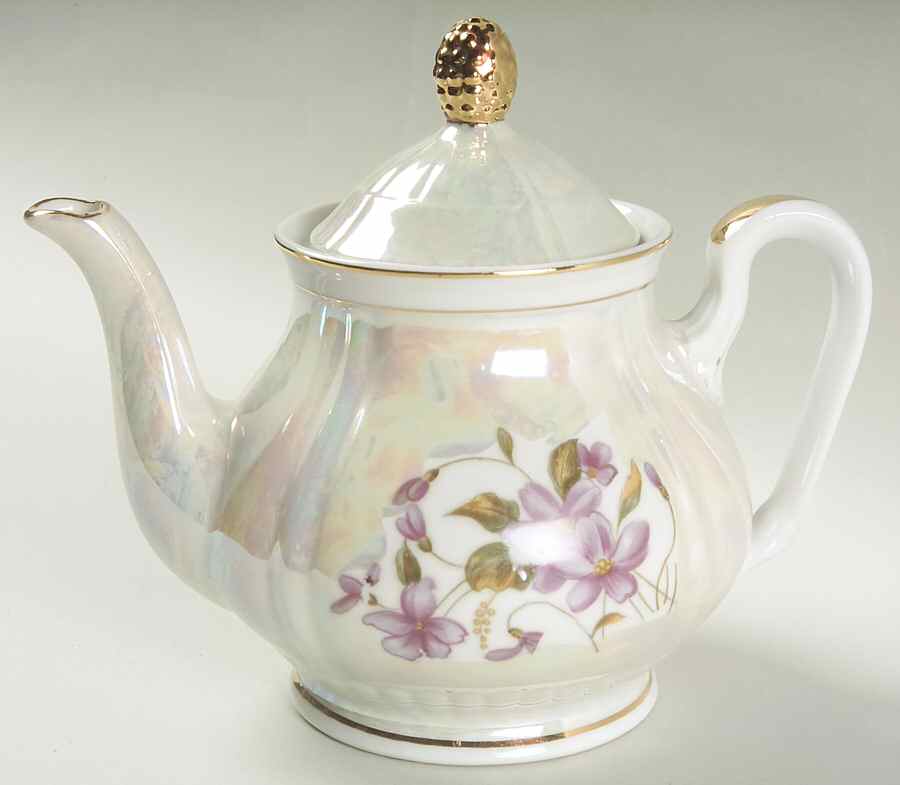 Sweet Violets Teapot & Lid by Norcrest-1