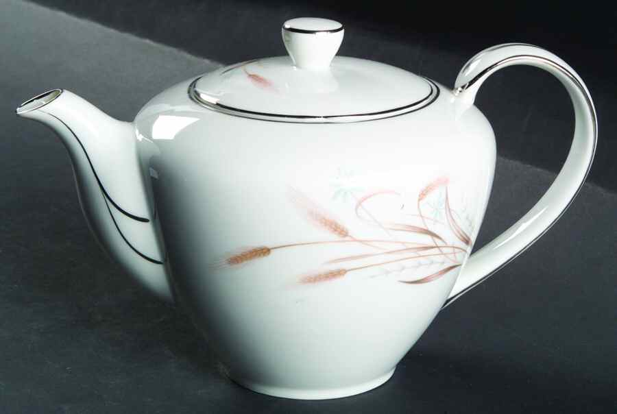 Wheat Bouquet Teapot & Lid by Norcrest-1