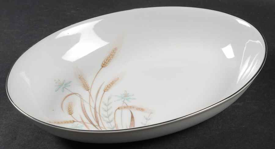 Wheat Bouquet 9" Oval Vegetable Bowl by Norcrest-1