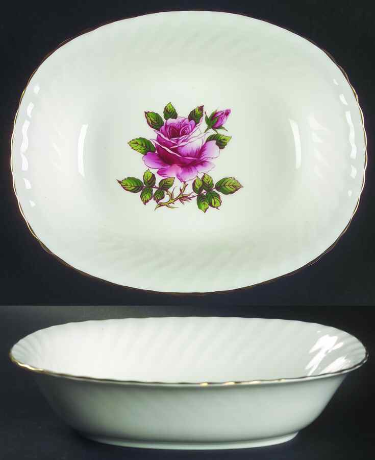 Carleton Rose 9" Oval Vegetable Bowl by Northumbria-1