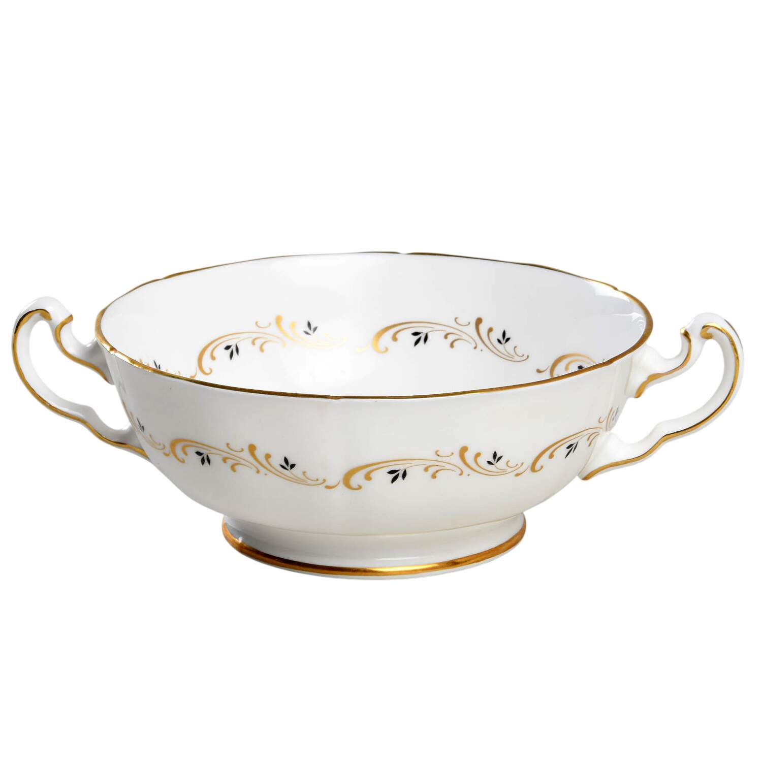 Lake Louise Footed Cream Soup Bowl by Northumbria-1