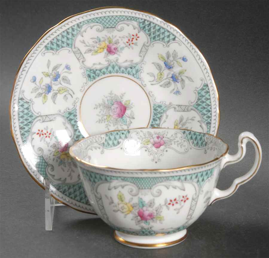 Lowestoft Footed Cup & Saucer Set by Northumbria-1