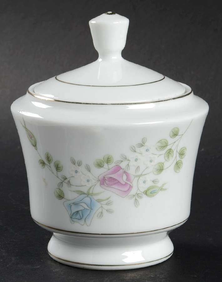Cambridge Rose Sugar Bowl & Lid by Northridge-1