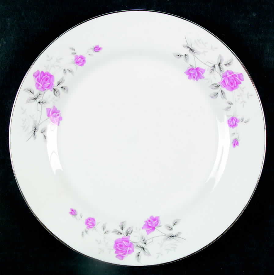 Victorian Rose Rim Dinner Plate by Northridge-1