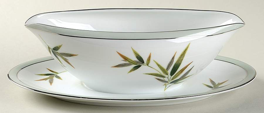 232 Gravy Boat with Attached Underplate by Noritake-1
